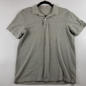 Everlane 100% Cotton Polo Shirt in Grey, size S